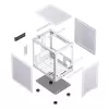 PC skriňa Jonsbo C6 Mini Tower biela
