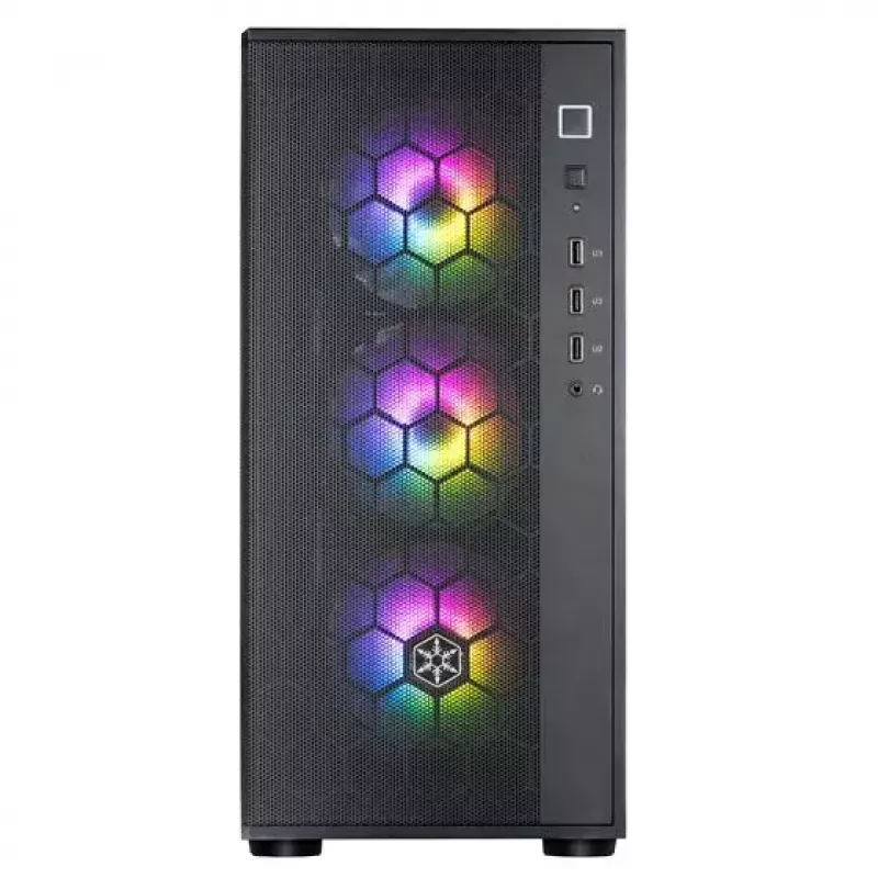 PC skriňa Silverstone FARA R1 PRO V2 čierna ATX Micro-ATX Mini-ITX 3x120mm ventilátory