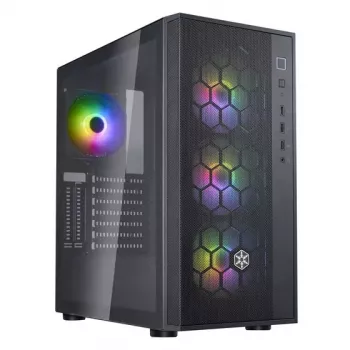 PC skriňa Silverstone FARA R1 PRO V2 čierna ATX Micro-ATX Mini-ITX 3x120mm ventilátory