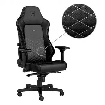 Herná stolička noblechairs Hero PU Leather — čalúnené sedadlo, čalúnené operadlo, maximálna výška 137 cm, šírka operadla 57 cm