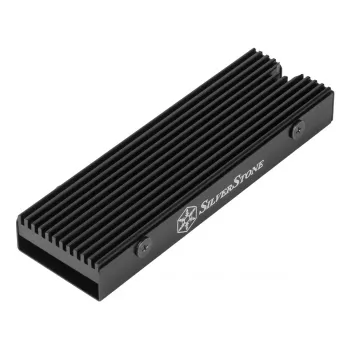 Chladič Silverstone TP05 čierny 76,4 mm x 10,3 mm x 24,8 mm
