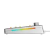 Glorious Gaming GMMK 3 PRO 75% Barebones Wired Silver - US, 75%, káblová, USB, RGB LED, strieborná