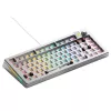 Glorious Gaming GMMK 3 PRO 75% Barebones Wired Silver - US, 75%, káblová, USB, RGB LED, strieborná