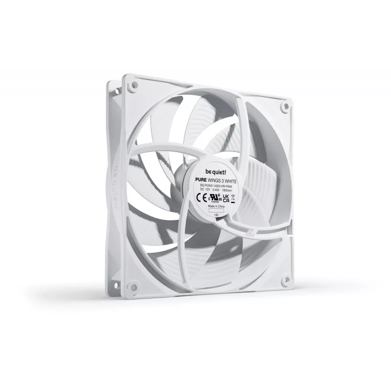be quiet! Pure Wings 3 140mm PWM High-Speed White počítačový ventilátor 14 cm 1 ks