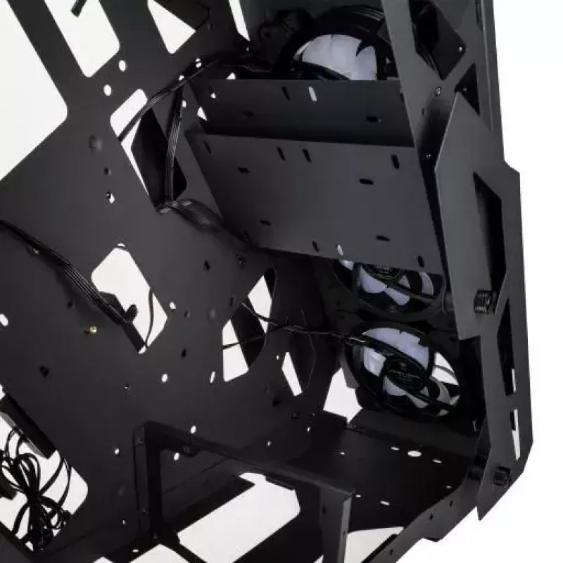 PC skriňa Kolink Big Chungus Shredded Midi Tower čierna