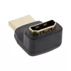 InLine HDMI adaptér, konektor samec/samica, zahnutý nahor, pozlátené kontakty, 4K2K