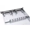Alphacool ES 1U 19-palcová serverová rack skriňa, pripravená na vodné chladenie, Čierna/Sivá