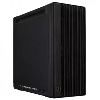 PC skriňa ASUS ProArt PA602 Wood Edition Midi Tower čierna — podpora EATX, 45 cm GPU, 19 cm napájací zdroj/chladič, 8 pozícií pre HDD, USB-C
