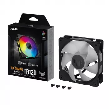 ASUS TUF Gaming TR120 ARGB ventilátor - jednotlivé balenie počítačová skriňa 12 cm čierna