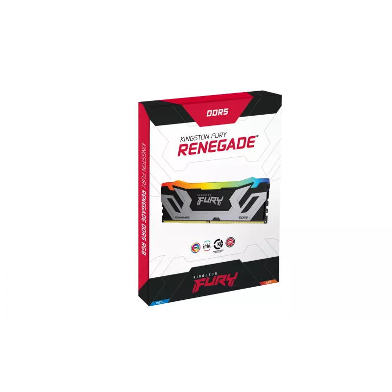 Kingston Technology FURY 48GB 8400MT/s DDR5 CL40 CUDIMM (sada 2) Renegade RGB Silver XMP