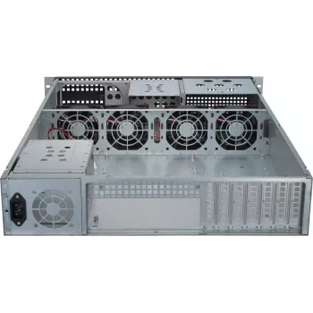 Serverová skriňa Inter-Tech 2U-2129N Rack čierna, strieborná