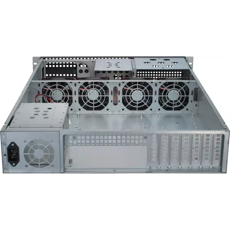 Serverová skriňa Inter-Tech 2U-2129N Rack čierna, strieborná