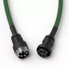 Glorious Gaming Glorious GMMK špirálový kábel Forest Rain, zelený, 1,4 m, 1 ks, Glorious Gaming, USB Type-A, USB Type-C, Aviator