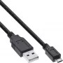 InLine Micro-USB 2.0 kábel USB Type-A samec / Micro-B samec, čierny, 1,5 m