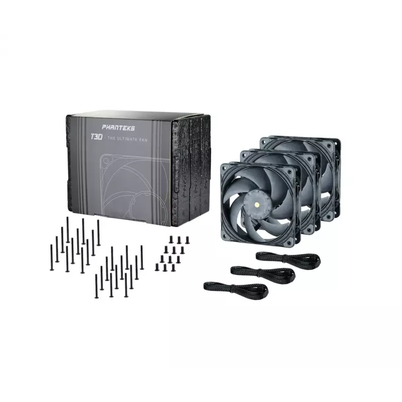 Ventilátor Phanteks PH-F120T30 120 mm ventilátor počítačovej skrine sivý 3 ks