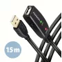 Axagon ADR-215 USB 2.0 A-M -> A-F aktívny predlžovací/repeater kábel 15 m