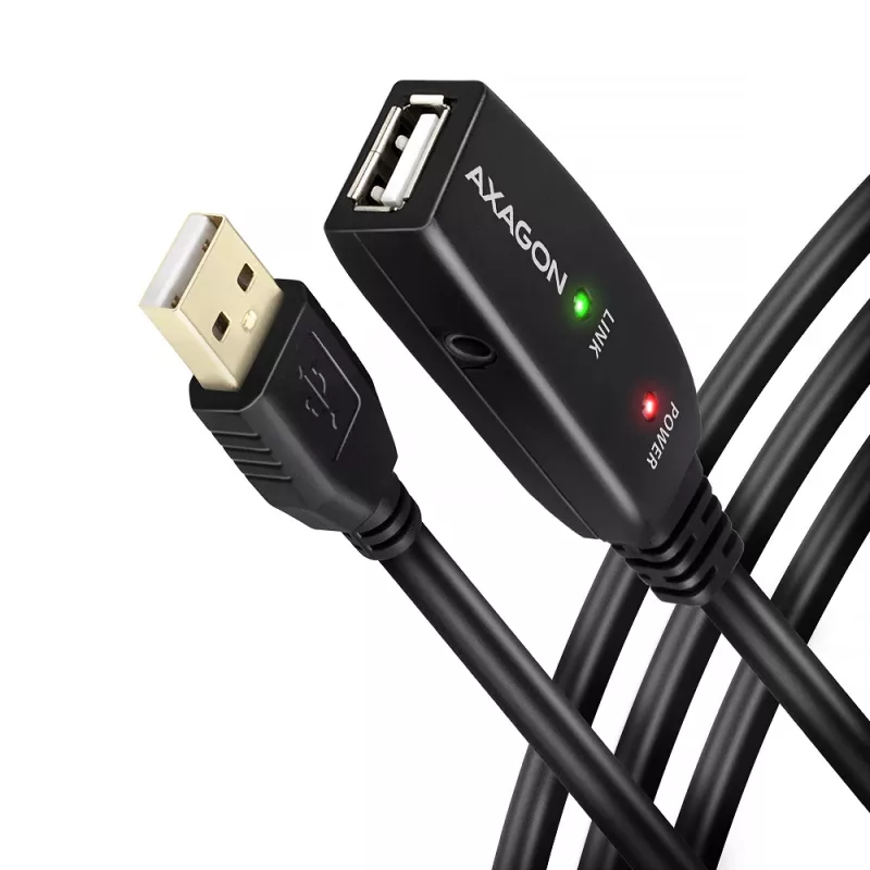 Axagon ADR-215 USB 2.0 A-M -> A-F aktívny predlžovací/repeater kábel 15 m