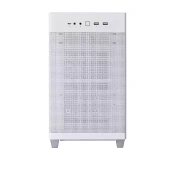 PC skriňa ASUS AP201 PRIME CASE TG WEISS Mini Tower — micro ATX, tvrdené sklo, 3×3,5-palcové pozície, 1×2,5 palca, USB-A×2, USB-C×1