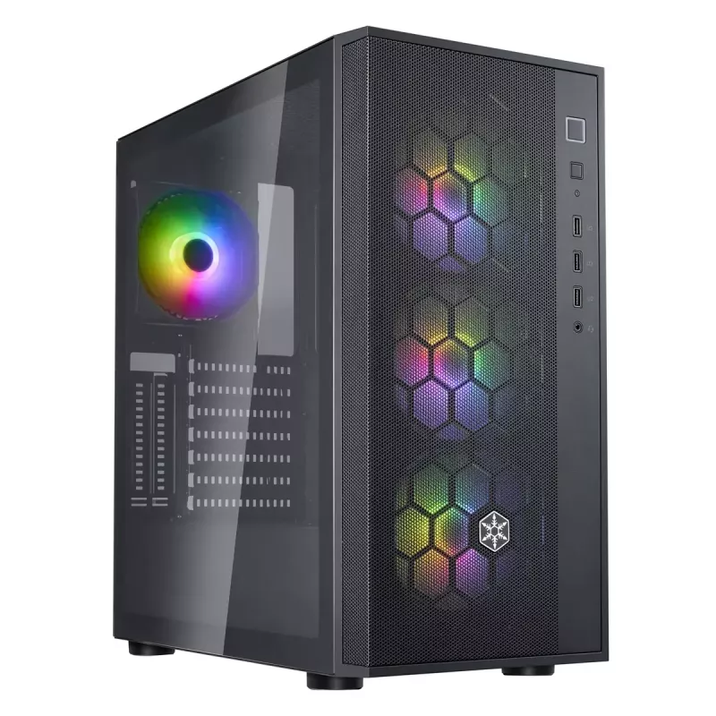 PC skriňa Silverstone FARA R1 Midi Tower čierna