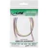 InLine predlžovací kábel ventilátora 3-pin Molex konektor samec/samica dĺžka 0,60 m
