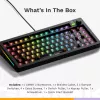 Glorious Gaming GMMK 3 75% Barebones káblová čierna – ISO, 75%, káblová, USB, RGB-LED, čierna