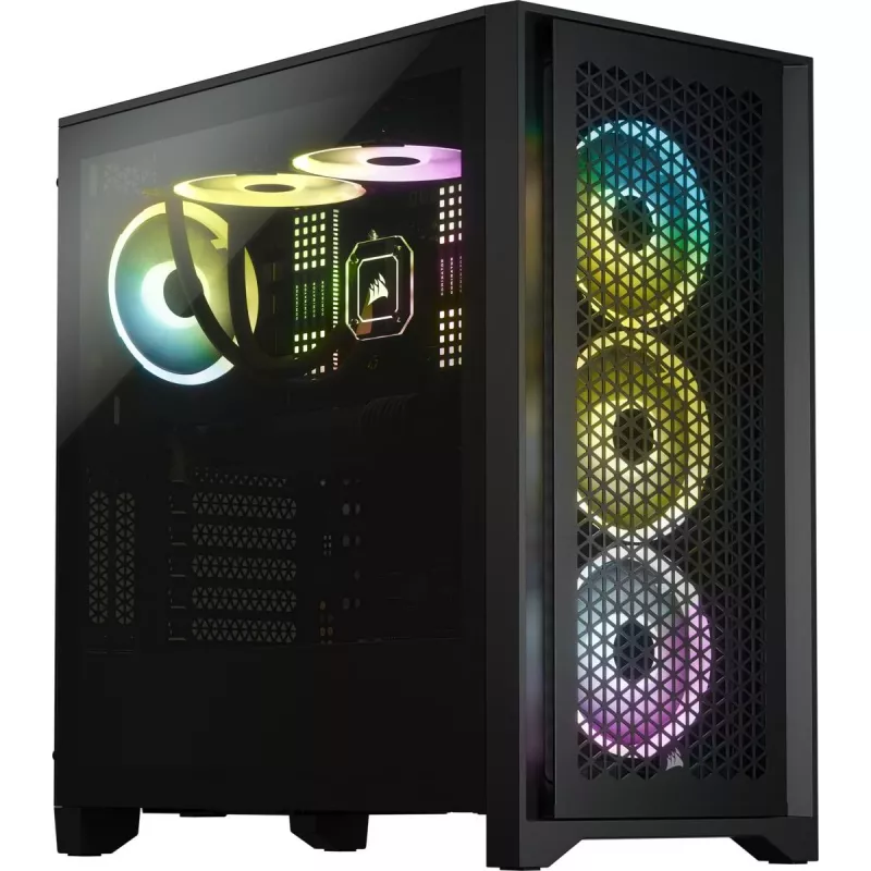 CORSAIR PC skriňa Mid-Tower - Icue 4000d RGB Airflow - čierna