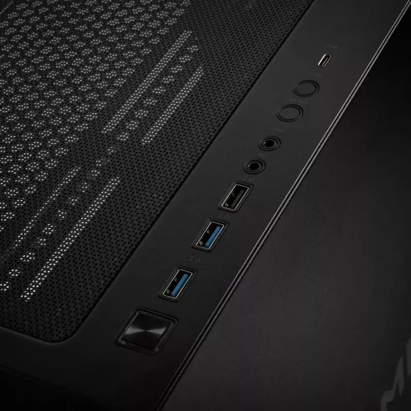 PC skriňa Kolink Observatory Y AMD SE ARGB Midi Tower čierna, transparentná