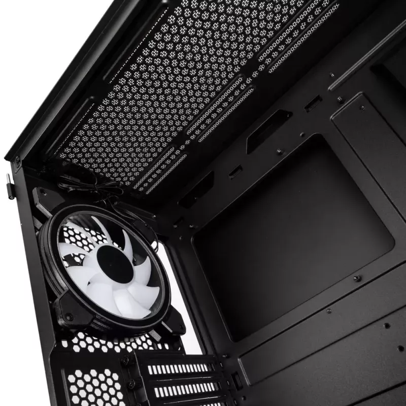 PC skriňa Kolink Observatory Y AMD SE ARGB Midi Tower čierna, transparentná