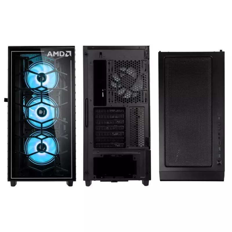 PC skriňa Kolink Observatory Y AMD SE ARGB Midi Tower čierna, transparentná