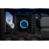 Kvapalinový chladič EK Water Blocks Nucleus AIO CR360 Lux D-RGB 12 cm čierny