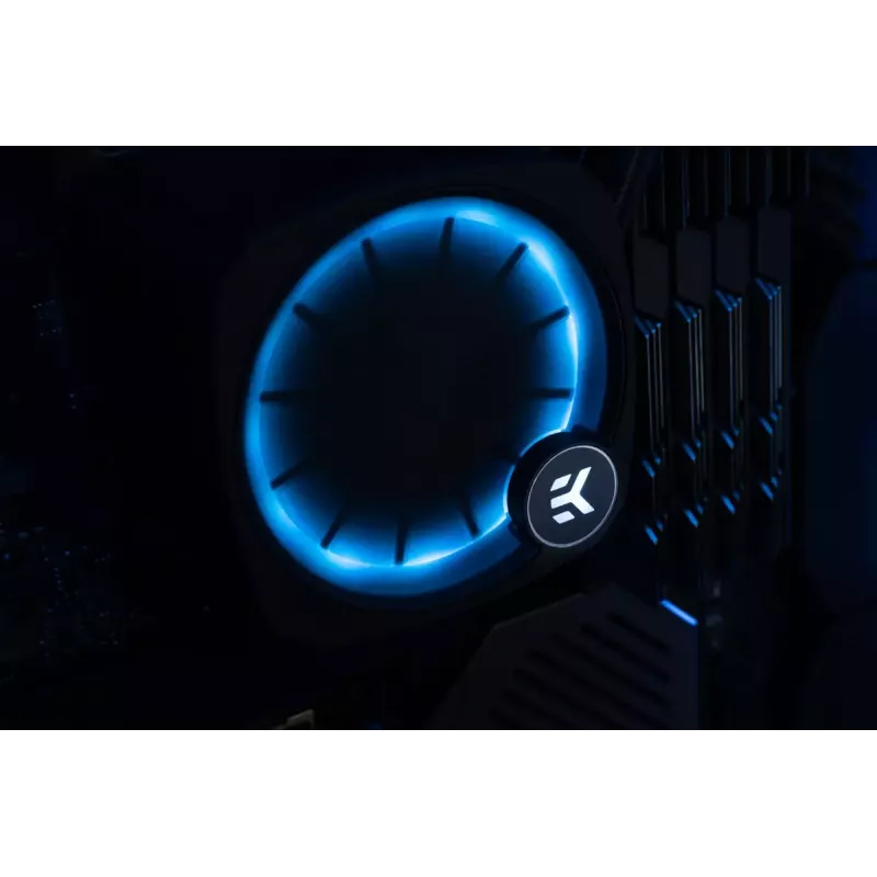 Kvapalinový chladič EK Water Blocks Nucleus AIO CR360 Lux D-RGB 12 cm čierny