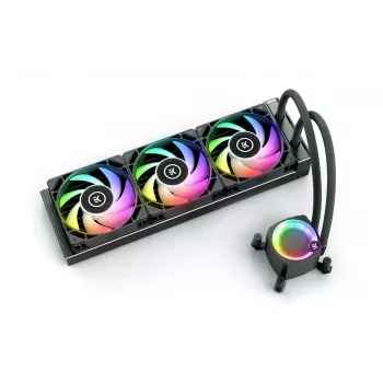 Kvapalinový chladič EK Water Blocks Nucleus AIO CR360 Lux D-RGB 12 cm čierny