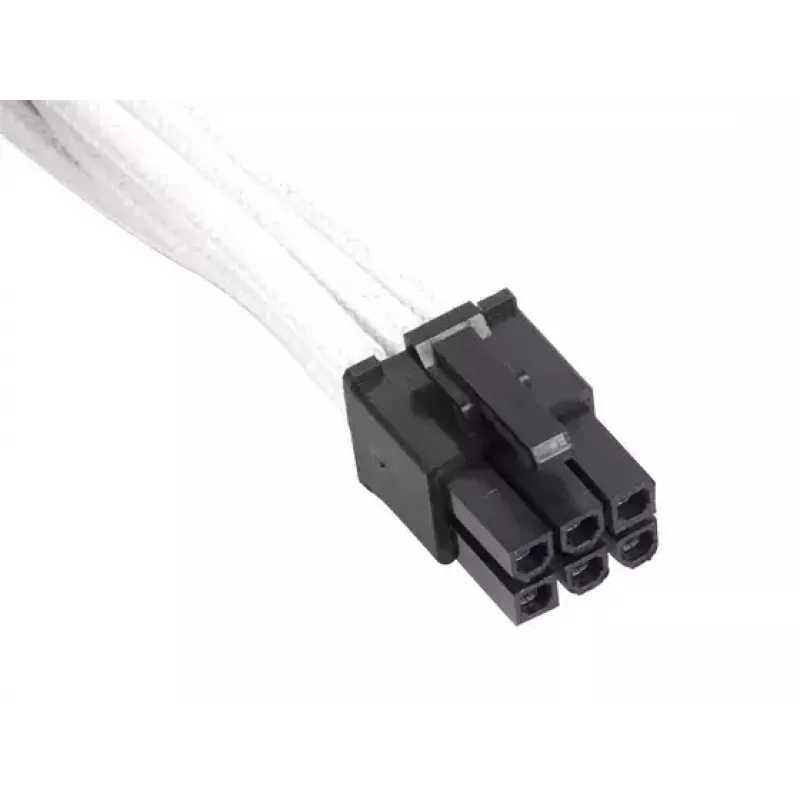 SilverStone SST-PP07-IDE6W predlžovací kábel z 6-pin PCIe na 6-pin PCIe, 0,25 m, biely