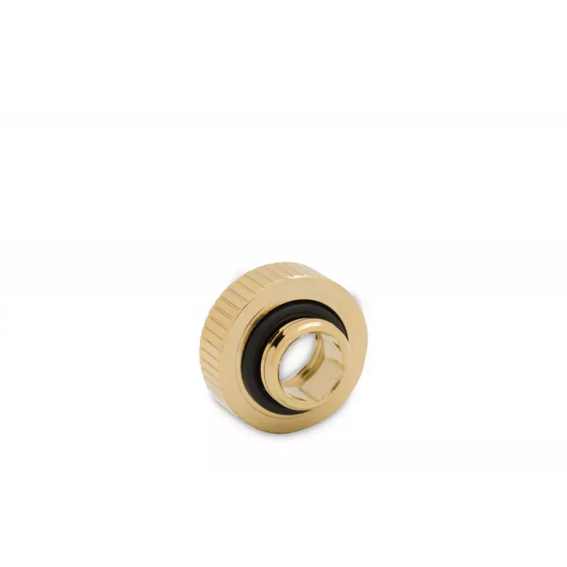 Fitting EK Water Blocks mosadz zlatá 7 mm výška 2,3 cm priemer