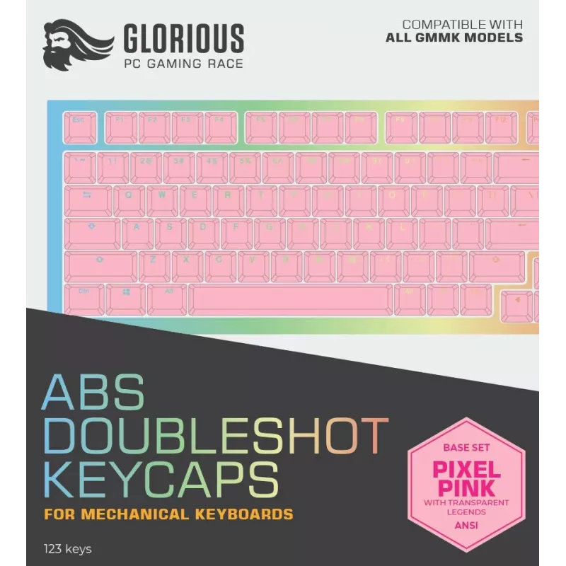 Klávesnicová krytka Glorious PC Gaming Race Doubleshot Keycaps V2