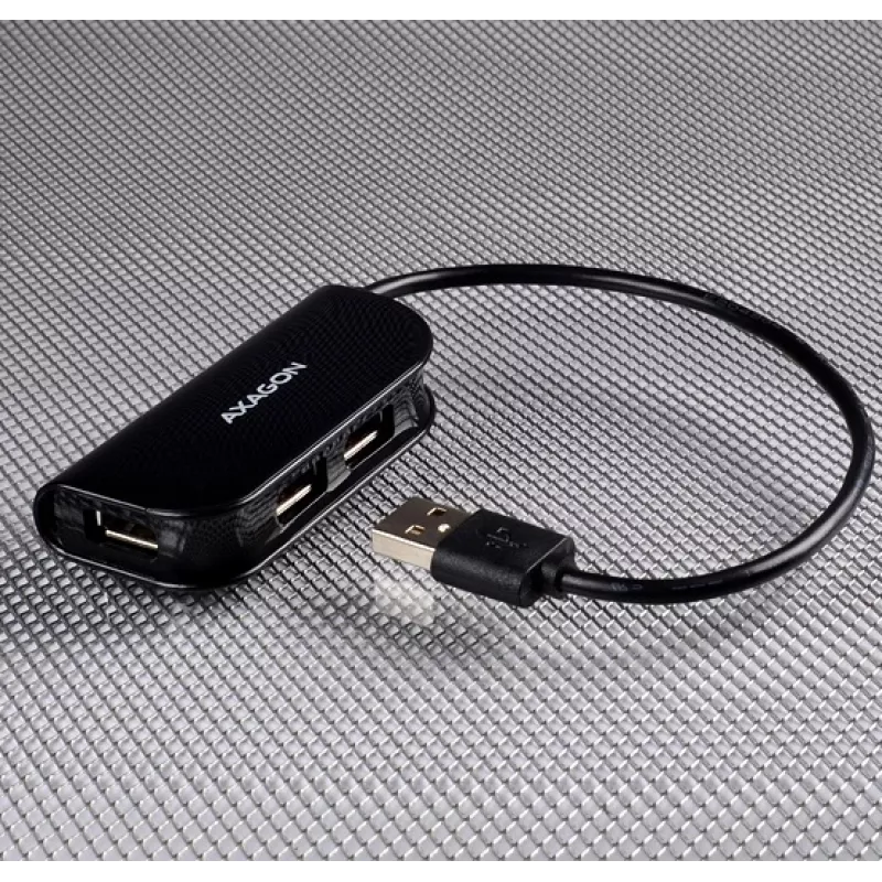 Axagon HUE-X4B Schnittstellen-Hub USB 2.0 480 Mbit/s čierna
