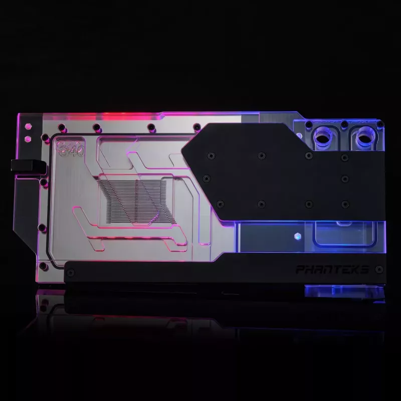Vodný chladič + backplate Phanteks Glacier G40 akryl meď čierny transparentný