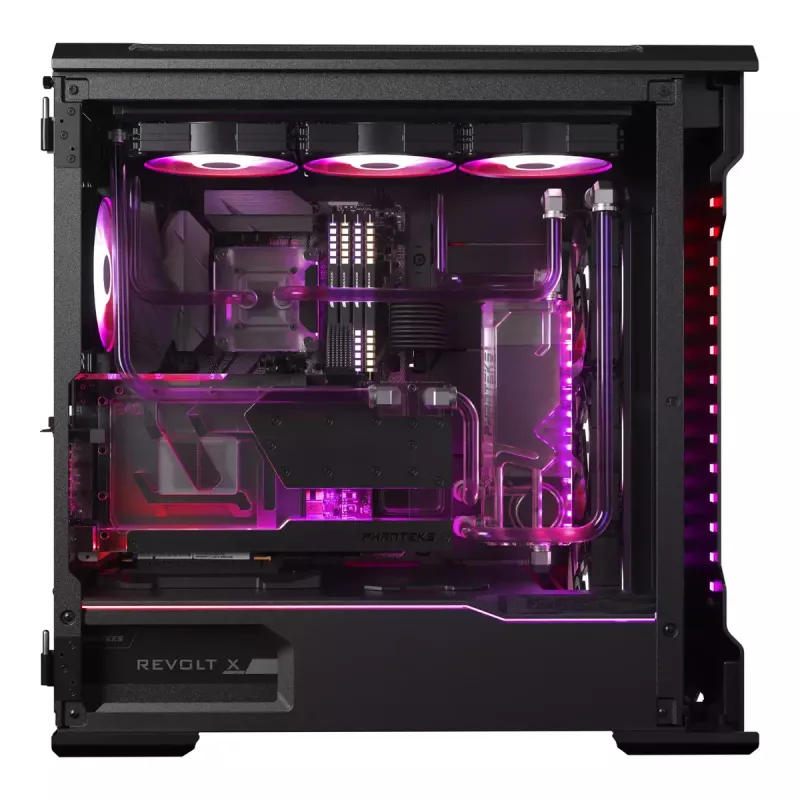 Vodný chladič + backplate Phanteks Glacier G40 akryl meď čierny transparentný