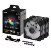 Skriňové ventilátory ASUS TUF Gaming TR120 ARGB Reverse 90DA00D0-B09020 (3 ks), 120 mm, PWM, hydraulické ložisko, čierne