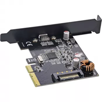 Rozhraniová karta InLine 76660F, PCIe x4, USB 3.2 Gen 2x2 (20 Gb/s), 1x USB-C, nízkoprofilová
