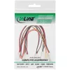 InLine adaptér kábel ventilátora Y kábel 3pol Molex konektor samica / 6x 3pol Molex konektor samec