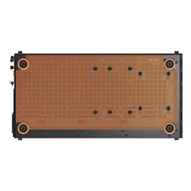 Počítačová skriňa JONSPLUS MATX Handle Case Z20 – čierno-oranžová