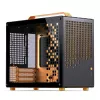 Počítačová skriňa JONSPLUS MATX Handle Case Z20 – čierno-oranžová