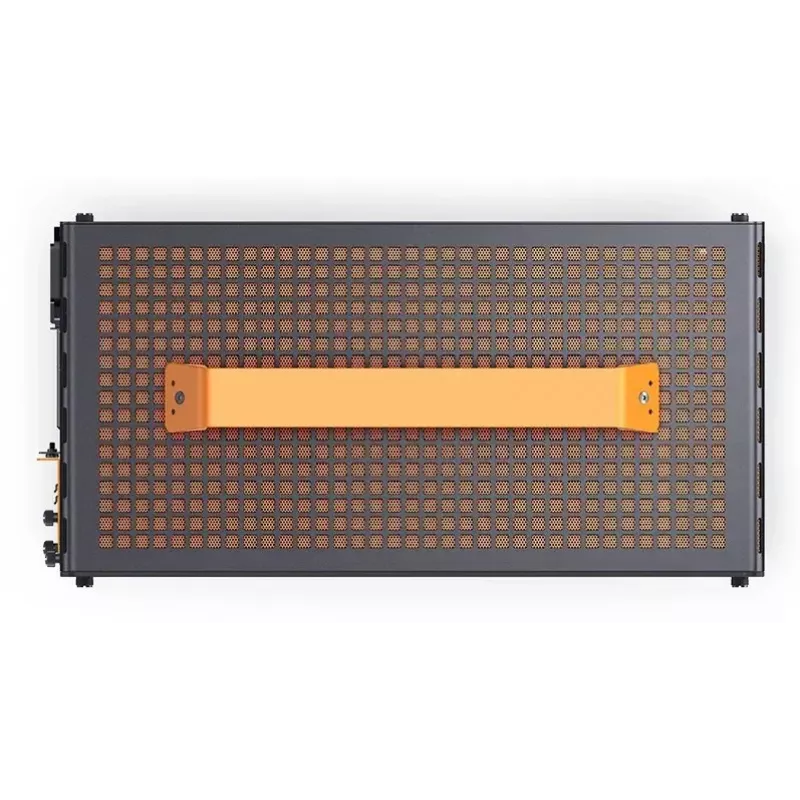 Počítačová skriňa JONSPLUS MATX Handle Case Z20 – čierno-oranžová