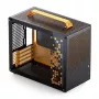 Počítačová skriňa JONSPLUS MATX Handle Case Z20 – čierno-oranžová