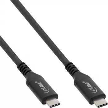 USB4 kábel InLine 35901A 1m USB-C konektor samec/samec 8K60Hz čierny