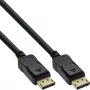 InLine DisplayPort kábel čierny pozlátený 1m, 1 m, DisplayPort, DisplayPort, čierny, zlatý, konektor samec/samec
