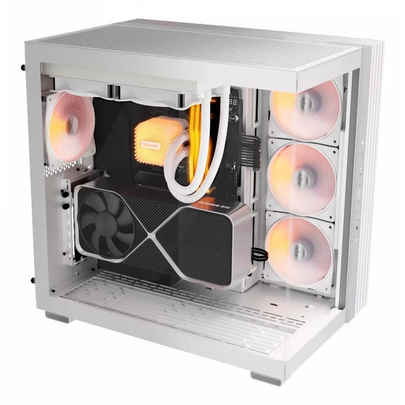 be quiet! Light Base 600 LX BGW68 počítačová skriňa Midi Tower, ATX, bočné okno z tvrdeného skla, ARGB, USB-C, podpora 360 mm chladiča, biela