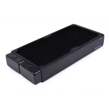 Radiátor Alphacool 14441 mosadz meď oceľ čierna 144mm 314,5mm 45mm