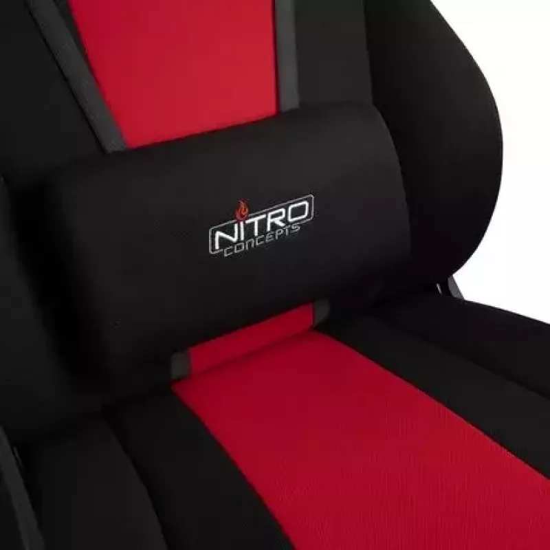 Čalúnené sedadlo Nitro Concepts E250 čierna červená výškovo nastaviteľné